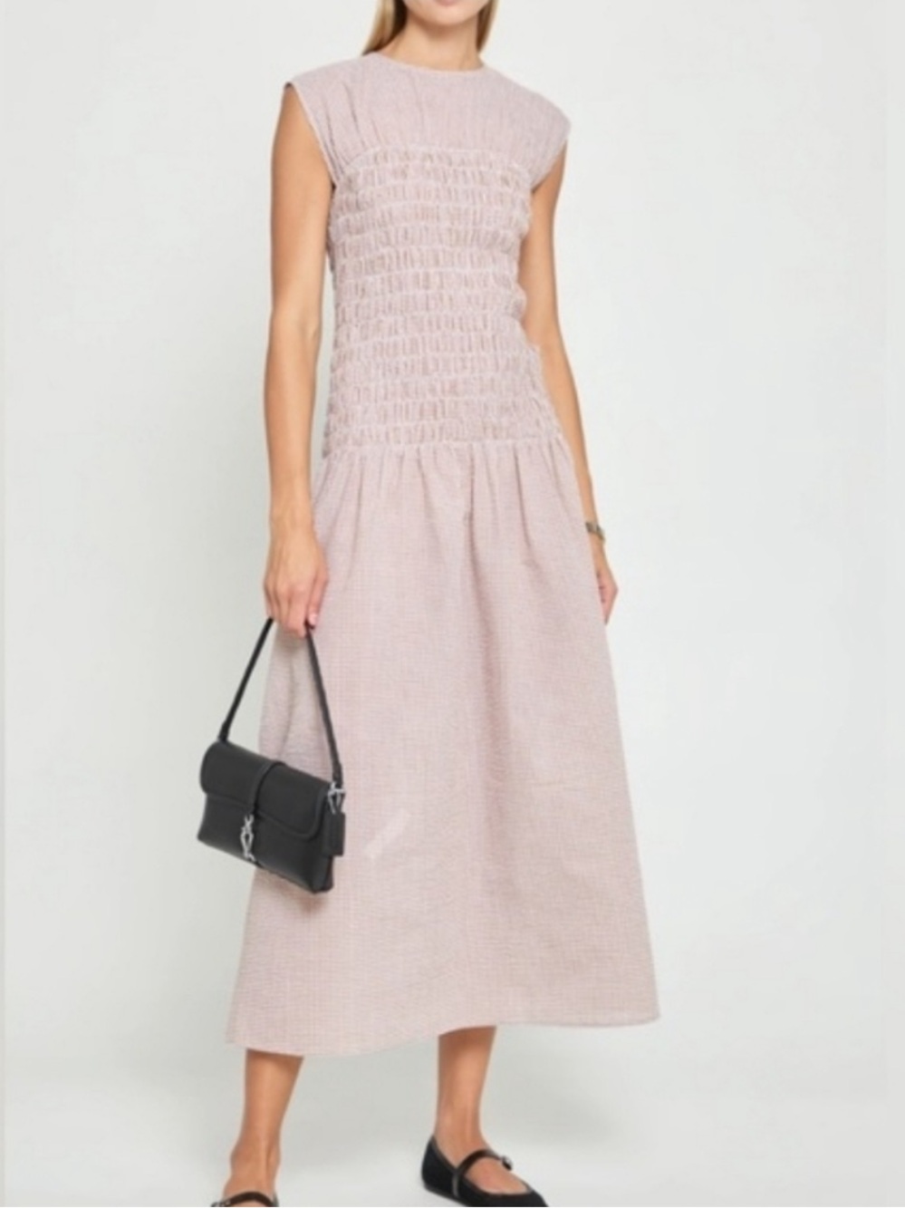 Few Moda Women’s Ruched Gingham Dress
